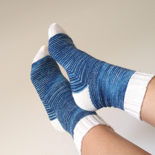 Baa-sic #1 Adult Sock with flap heel, cuff down